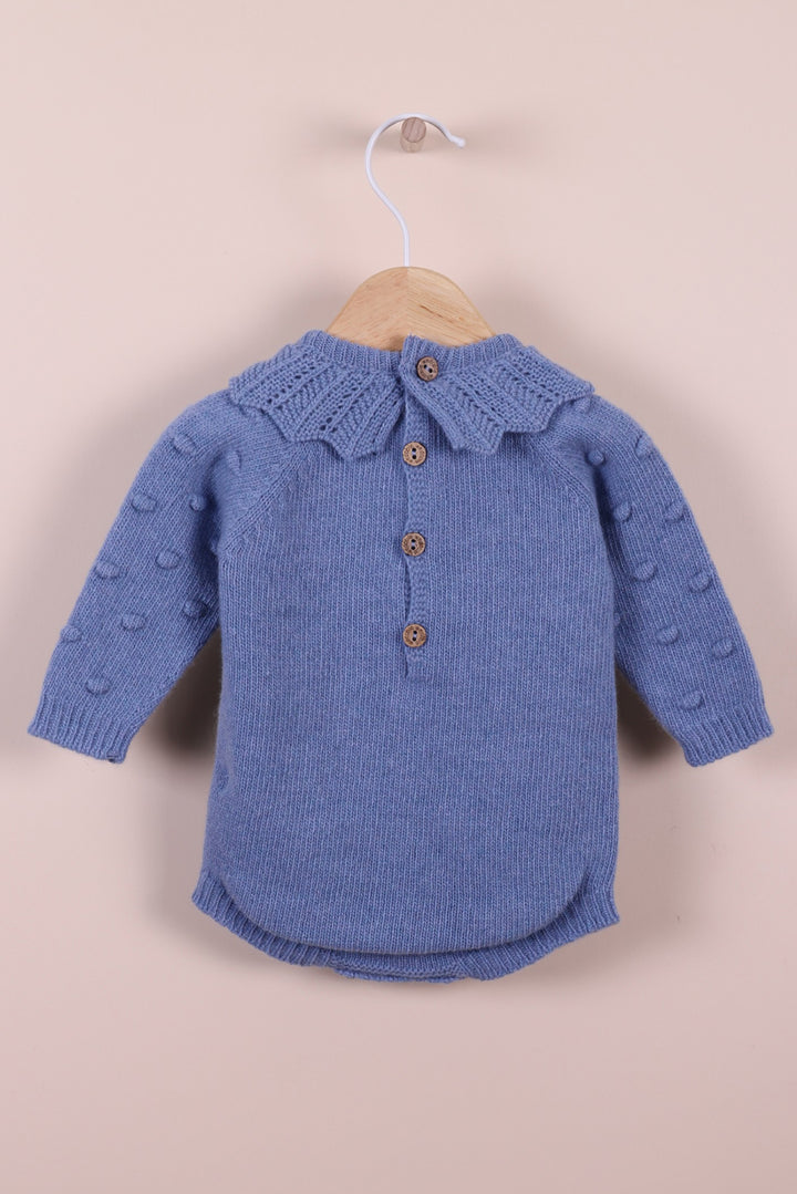 Wedoble "Fia" Cashmere Popcorn Knit Romper | Millie and John