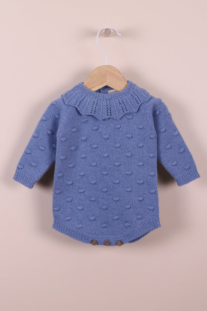 Wedoble "Fia" Cashmere Popcorn Knit Romper | Millie and John