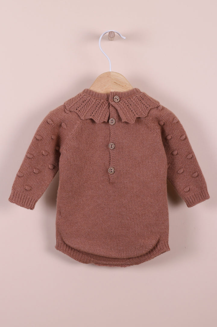 Wedoble "Fia" Cashmere Popcorn Knit Romper | Millie and John