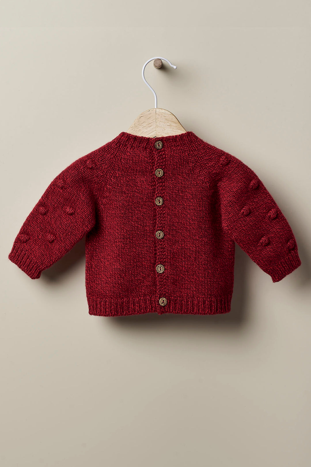 Wedoble "Tatiana" Burgundy Cashmere Top & Sand Shortie | Millie and John