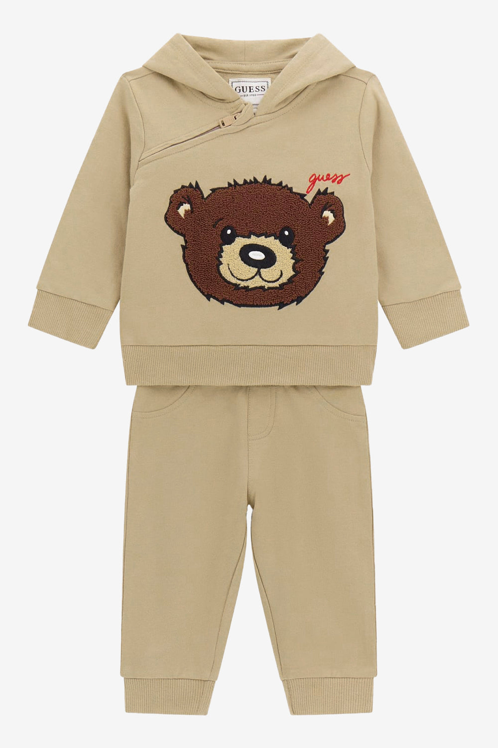 GUESS® Kids "Arthur" Beige Bear Tracksuit | Millie and John