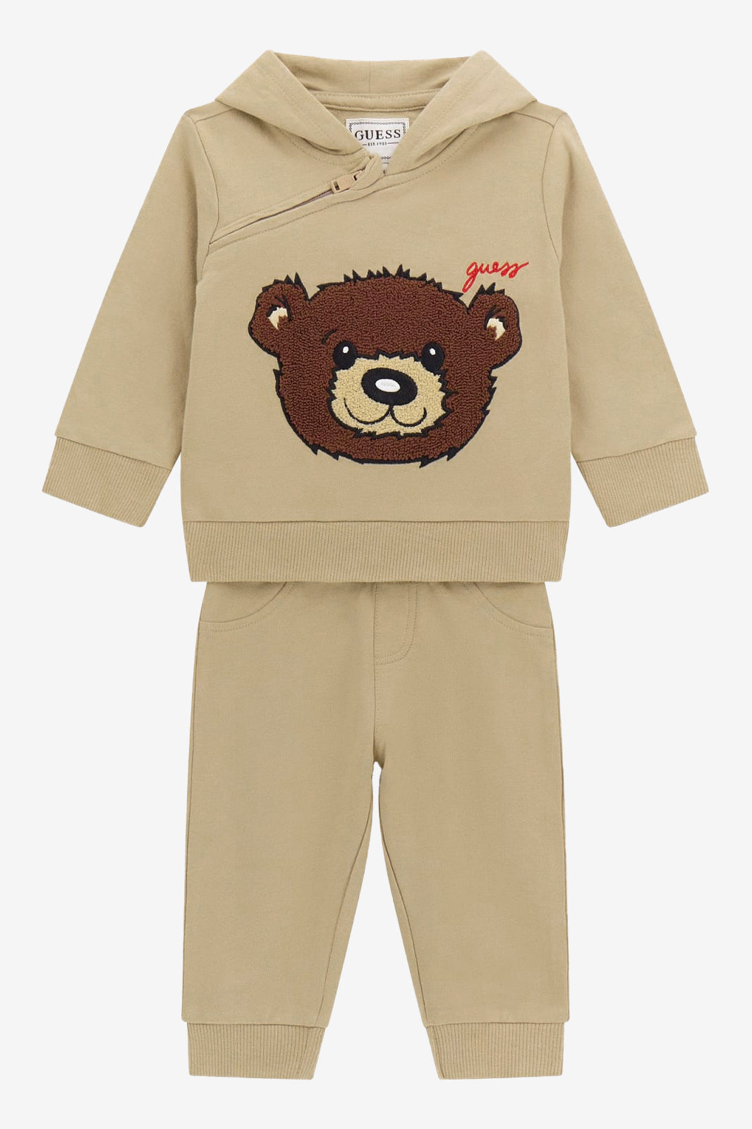 GUESS® Kids "Arthur" Beige Bear Tracksuit | Millie and John