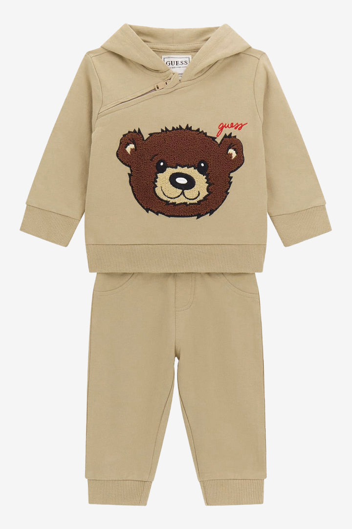 GUESS® Kids "Arthur" Beige Bear Tracksuit | Millie and John