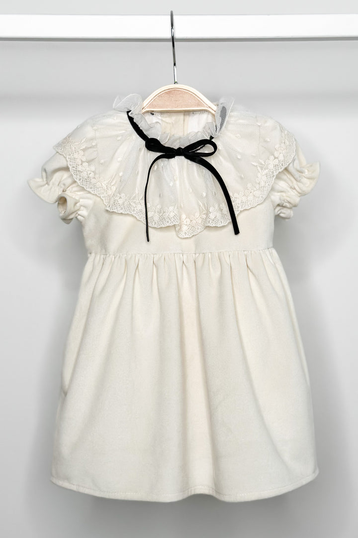 Fofettes "Nellie" Cream Velvet Dress | Millie and John