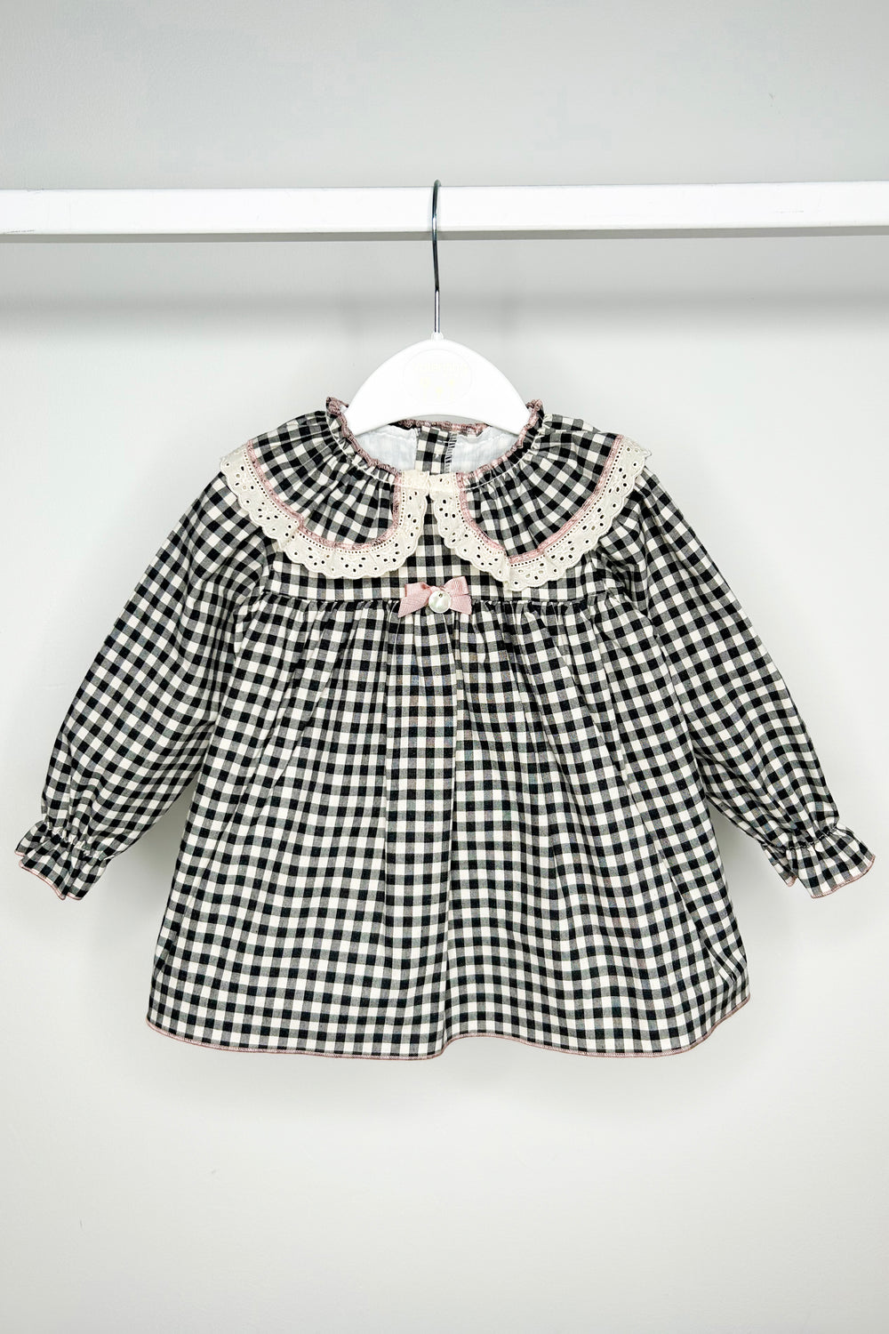 Valentina Bebes "Posy" Black Gingham Dress Set | Millie and John