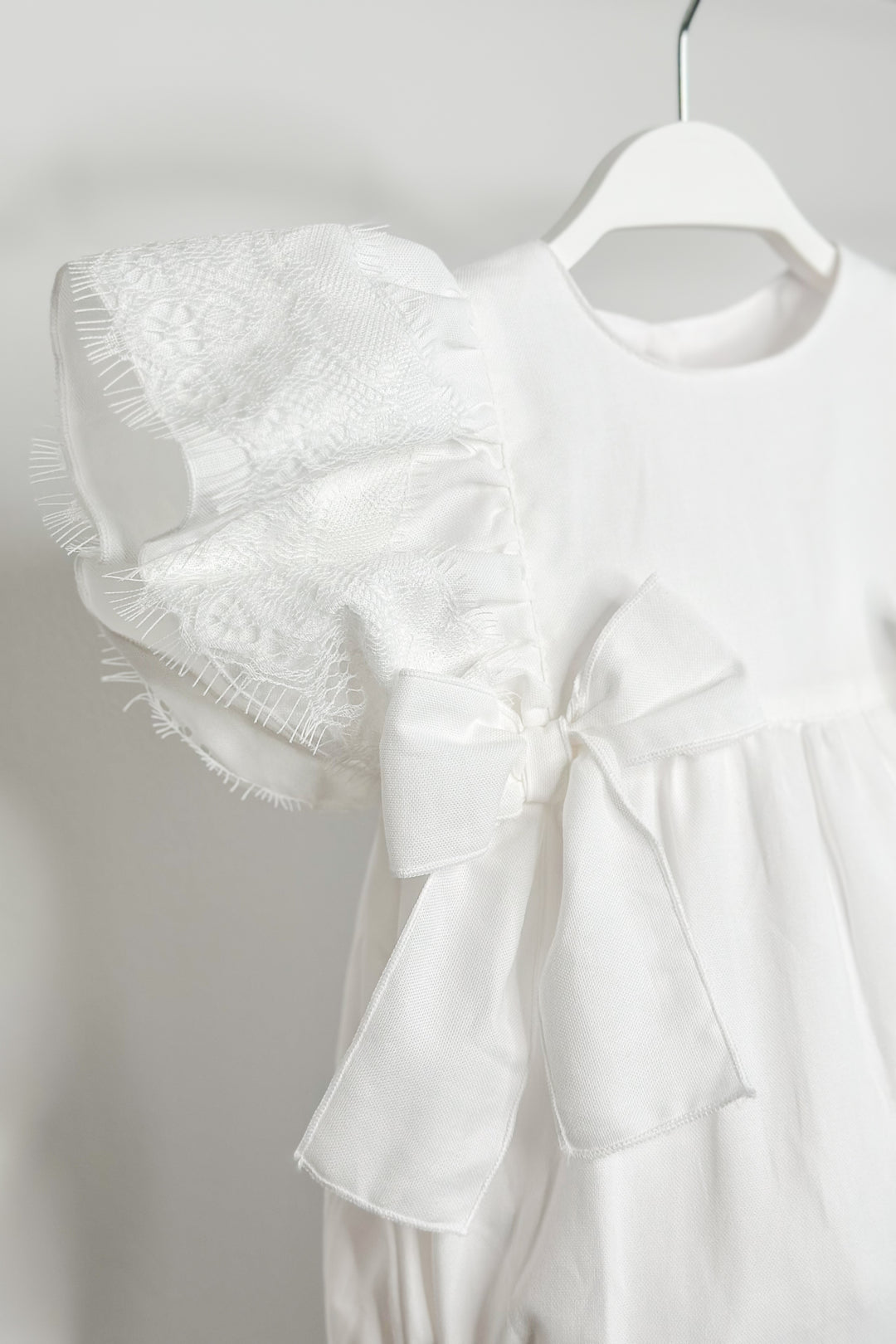 Phi "Elaia" White Lace Romper | Millie and John