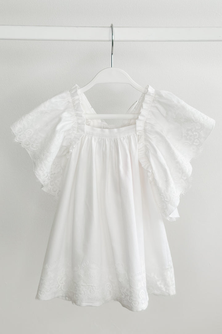 Phi "Syleste" White Lace Dress | Millie and John
