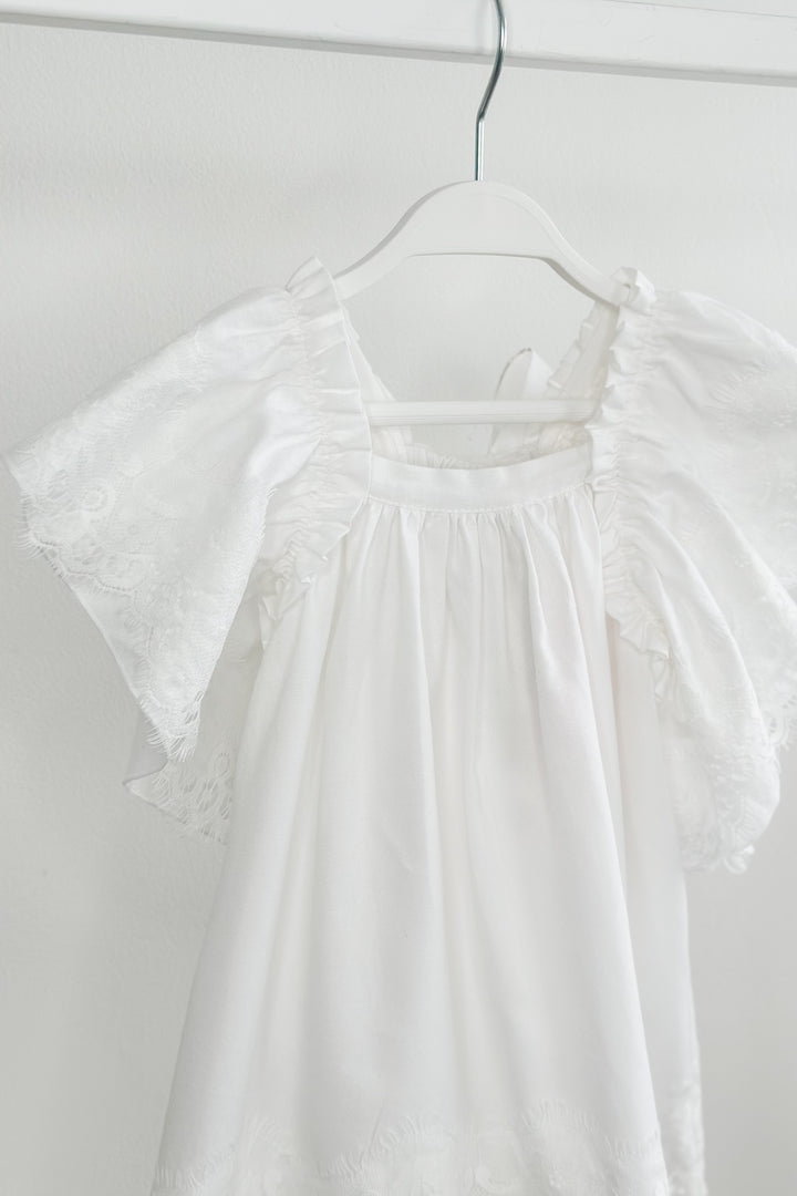Phi "Syleste" White Lace Dress | Millie and John