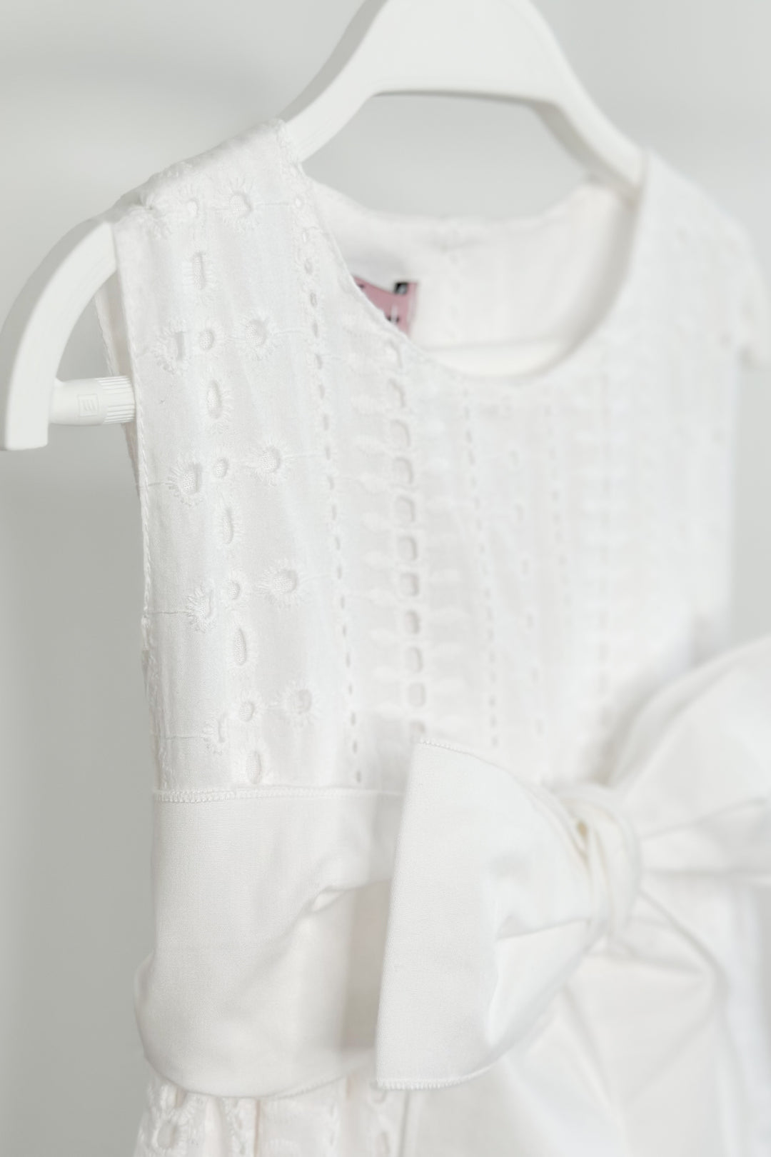 Phi "Addison" White Broderie Anglaise Dress | Millie and John