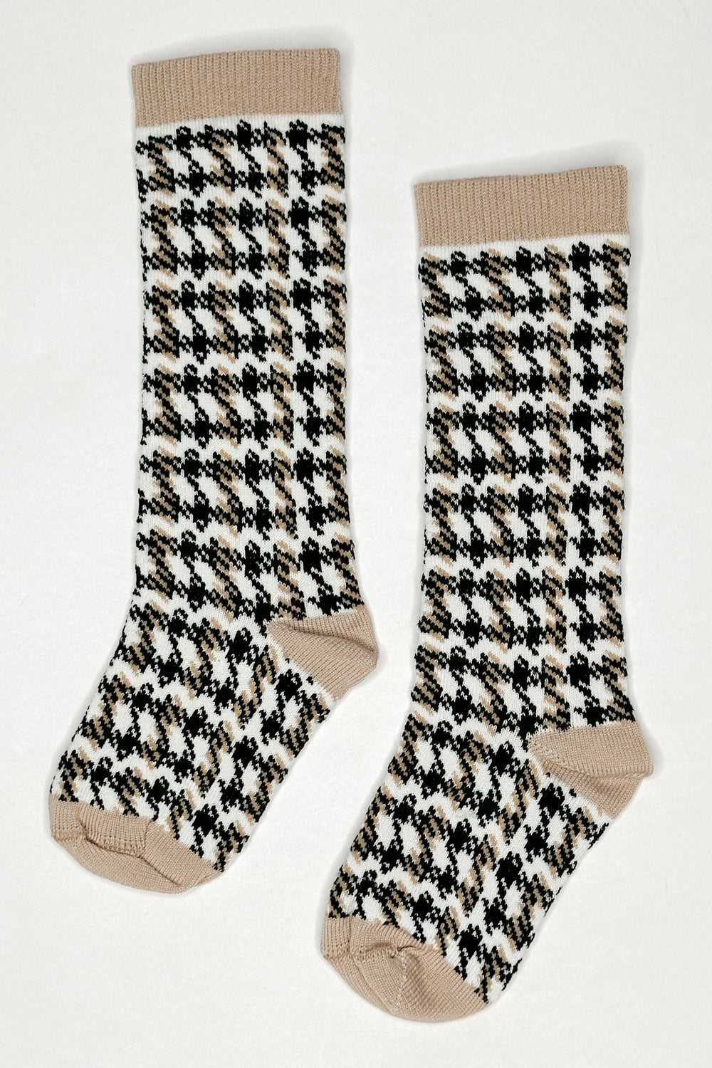 Meia Pata Houndstooth Knee High Socks | Millie and John