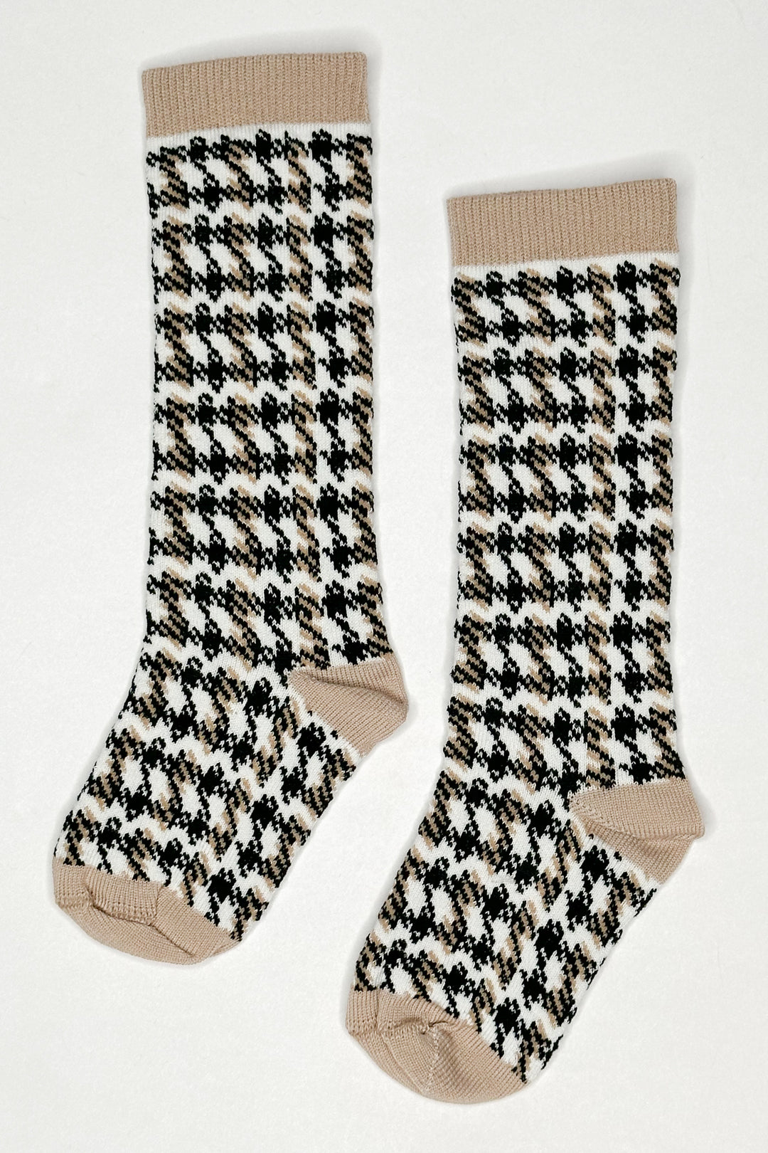Meia Pata Houndstooth Knee High Socks | Millie and John