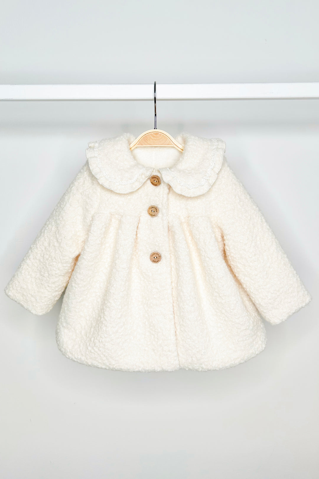 Valentina Bebes Ivory Bouclé Coat | Millie and John