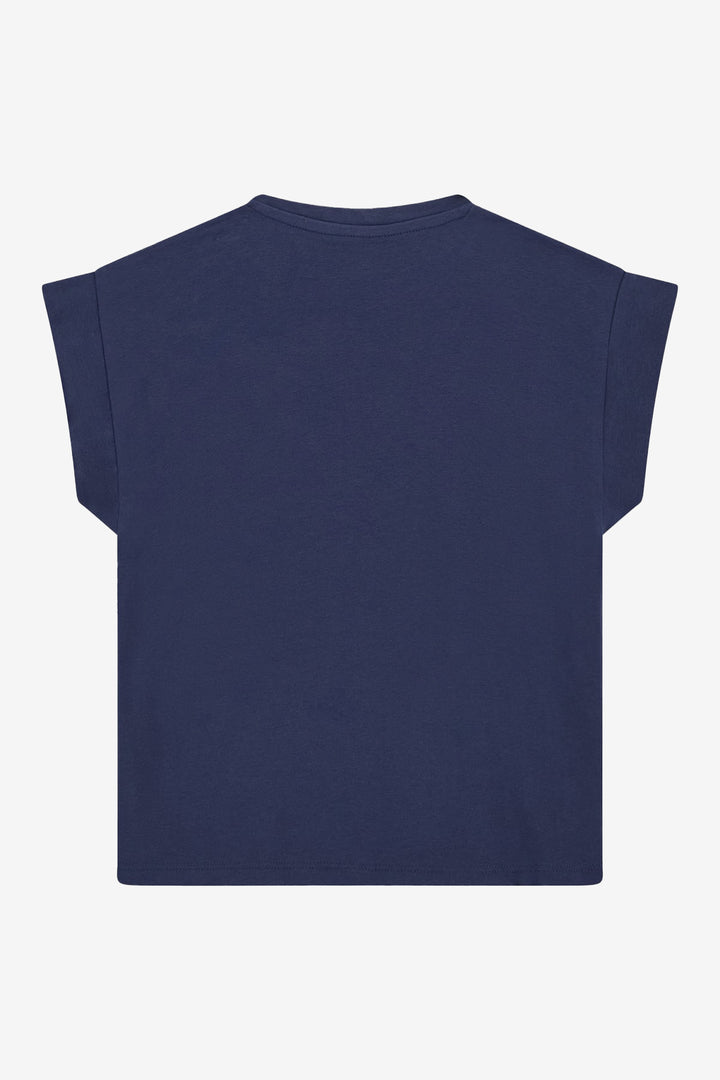 GUESS® Kids "Celeste" Navy Diamanté Cherry T-Shirt | Millie and John