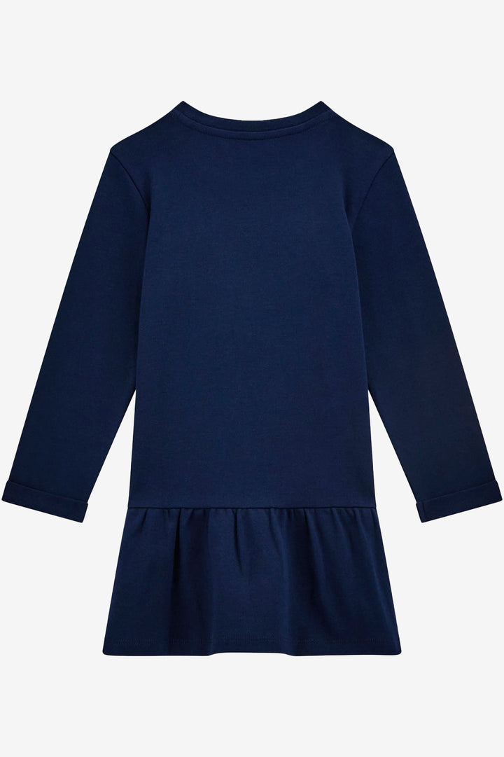 GUESS® Kids "Georgina" Navy Floral Drop Waist Dress | Millie and John