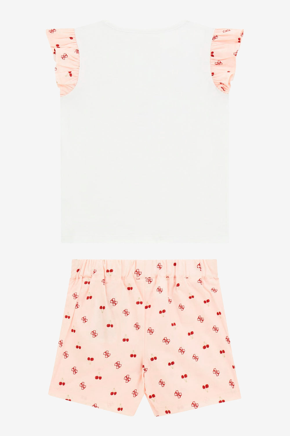GUESS® Kids "Dulcie" Peach & Red Cherry Print Top & Skort | Millie and John
