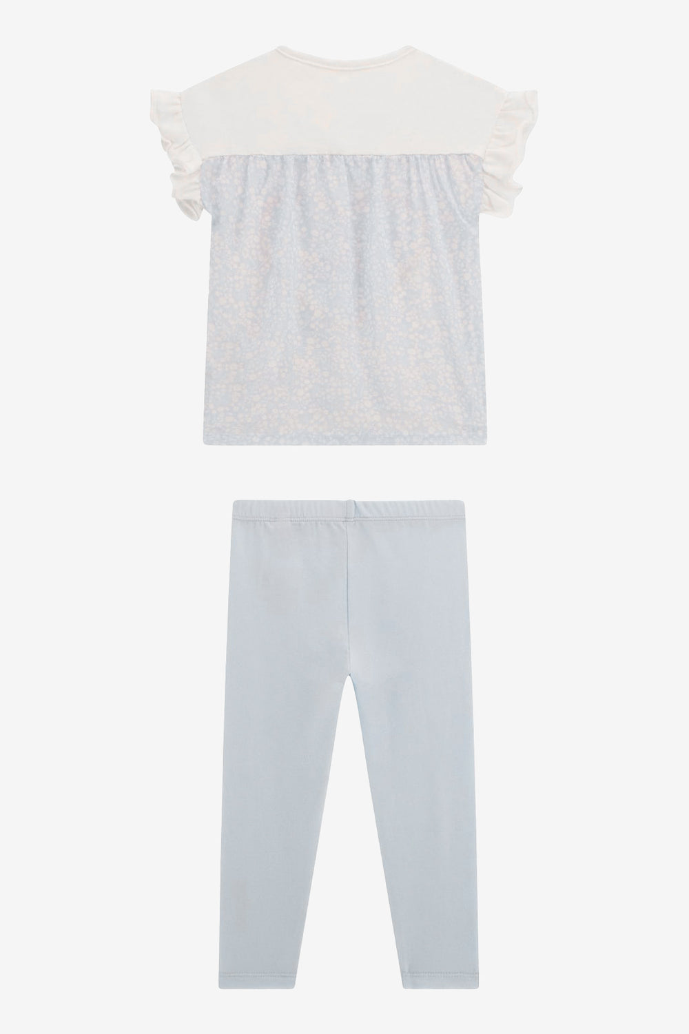 GUESS® Kids "Hallie" Blue Floral Heart T-Shirt & Leggings | Millie and John