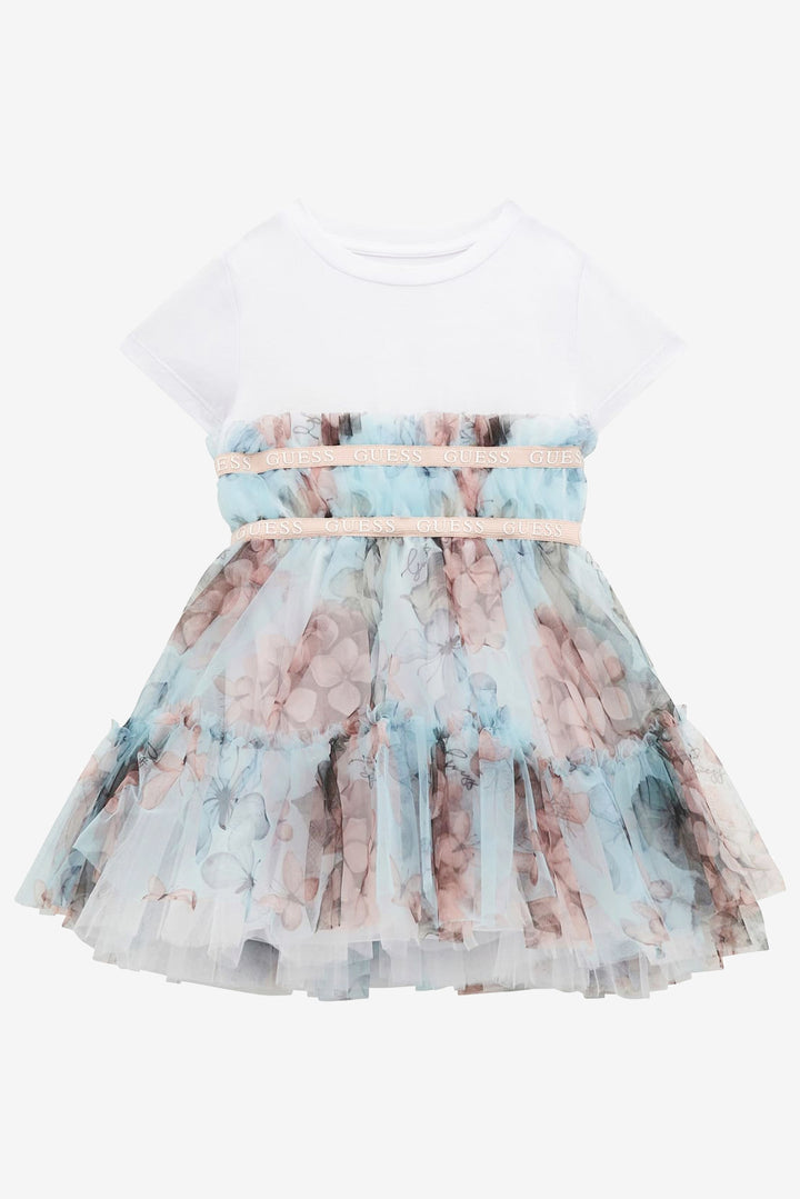 GUESS® Kids "Beatrice" Mint Butterfly Tulle Dress | Millie and John