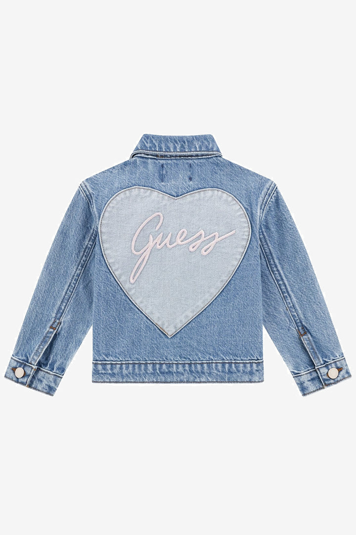 GUESS® Kids "Kitty" Denim Heart Jacket | Millie and John