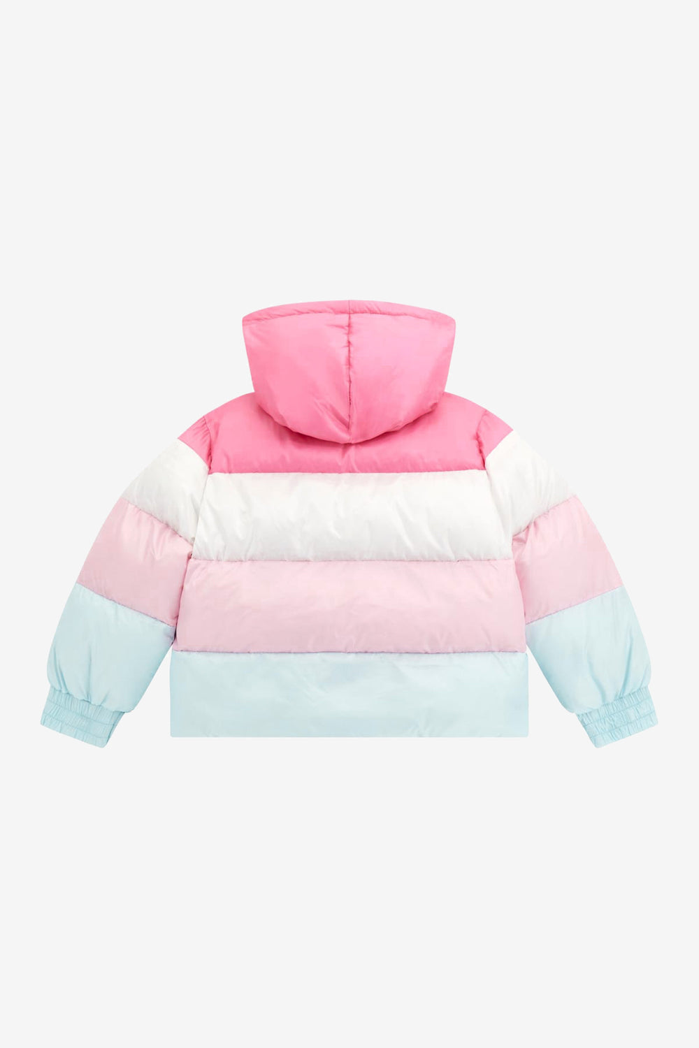 GUESS® Kids "Bella" Pink & Blue Colour Block Padded Jacket | Millie and John