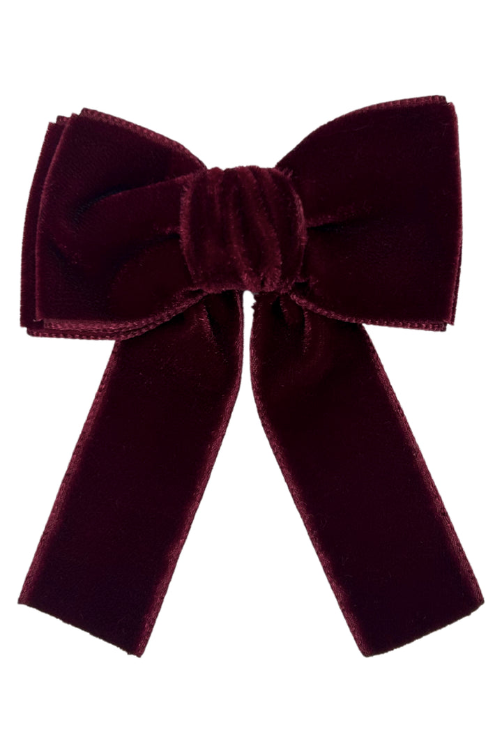 Meia Pata Velvet Hair Bow | Millie and John