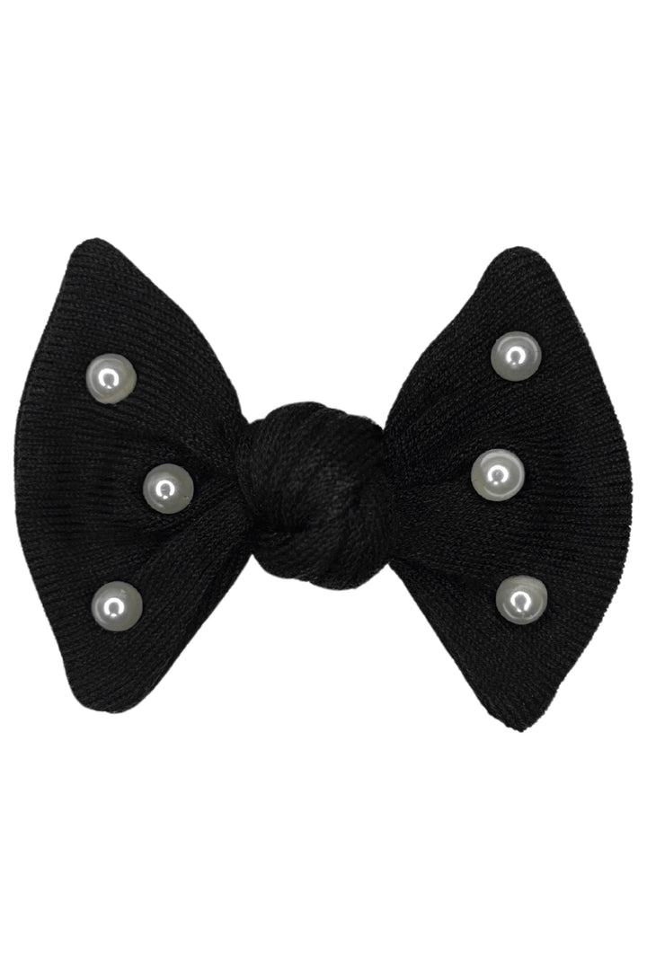 Meia Pata Knit Pearl Hair Bow | Millie and John