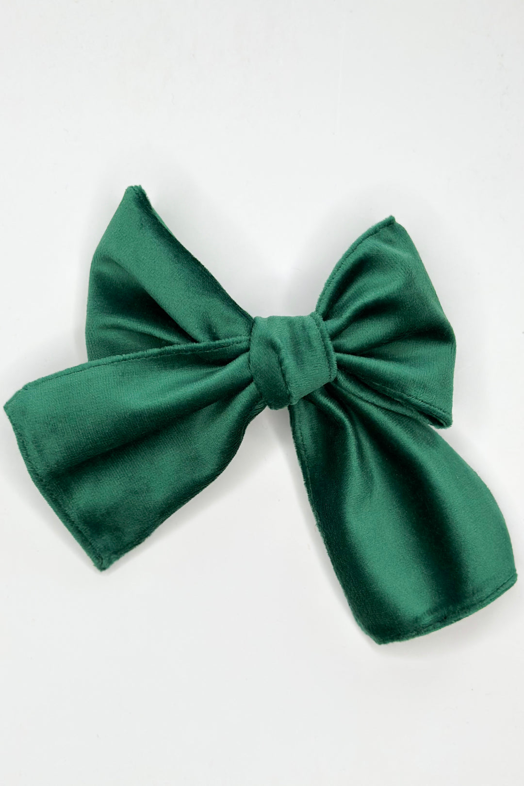 Emerald Green Velvet Hair Bow