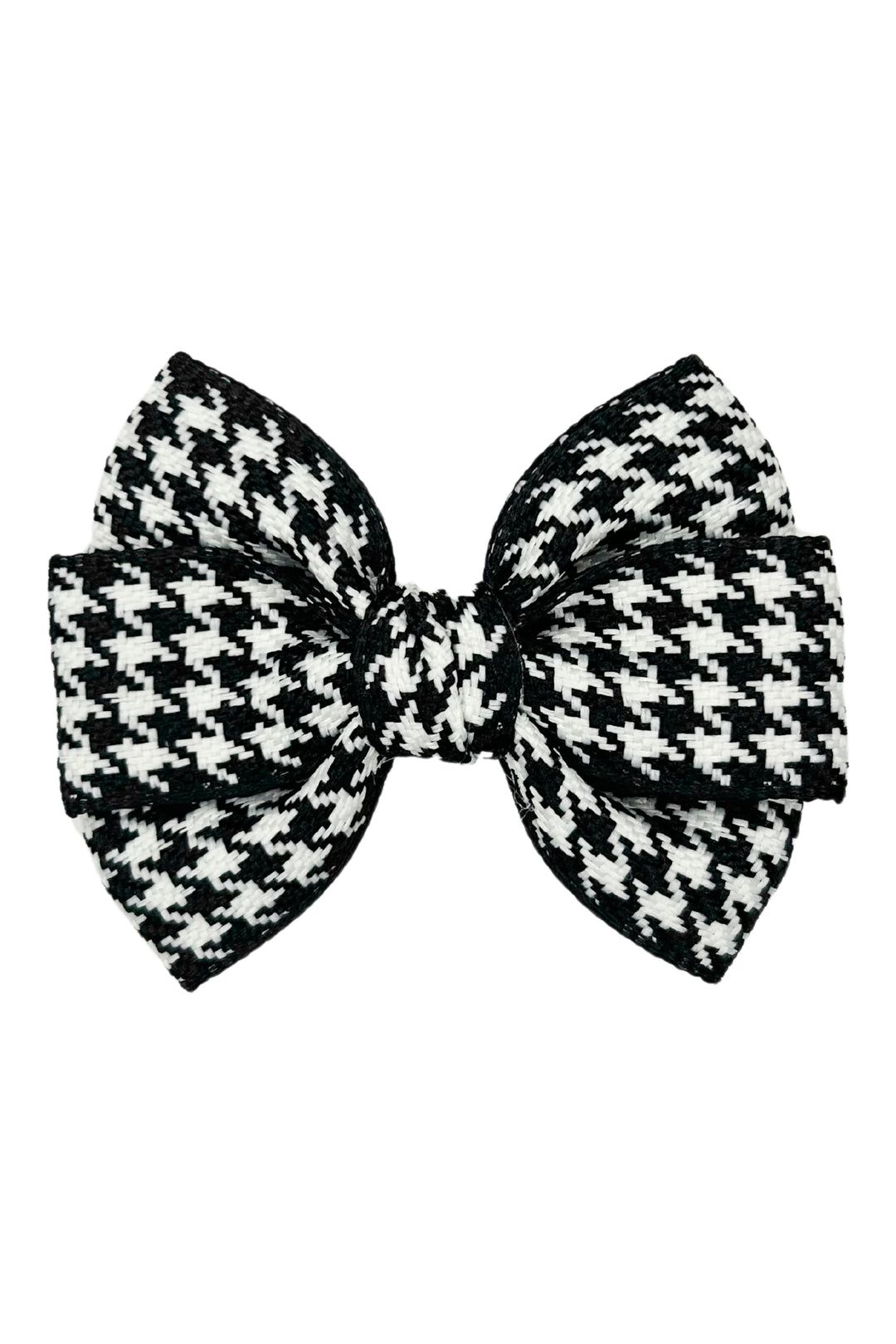 Meia Pata Black Houndstooth Hair Bow | Millie and John