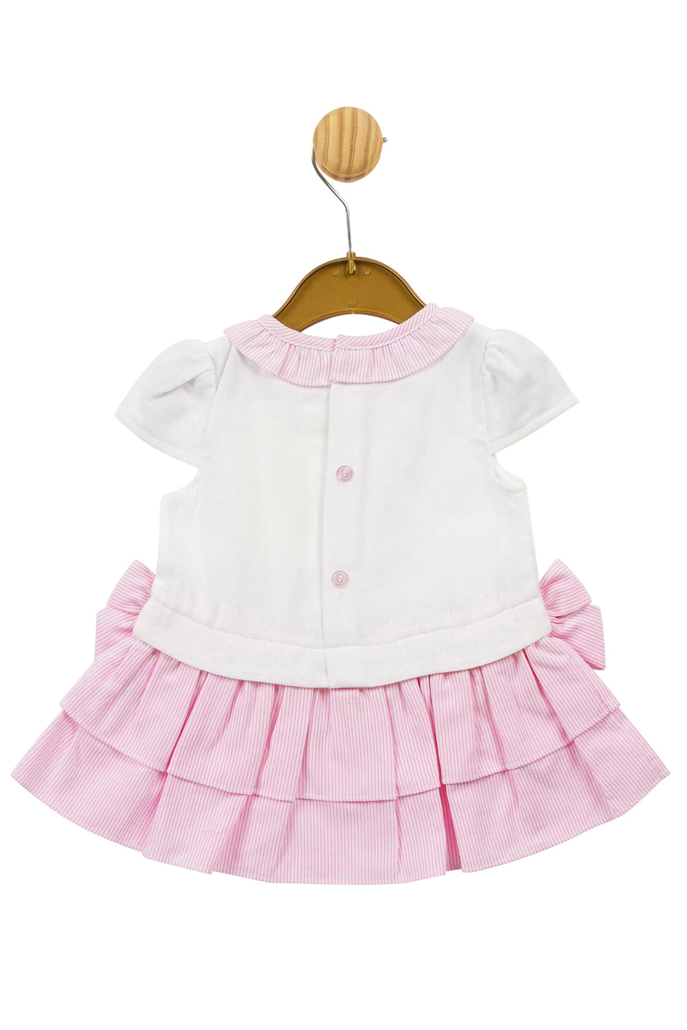 Mintini Baby "Ava" Pink Striped Drop Waist Dress | Millie and John