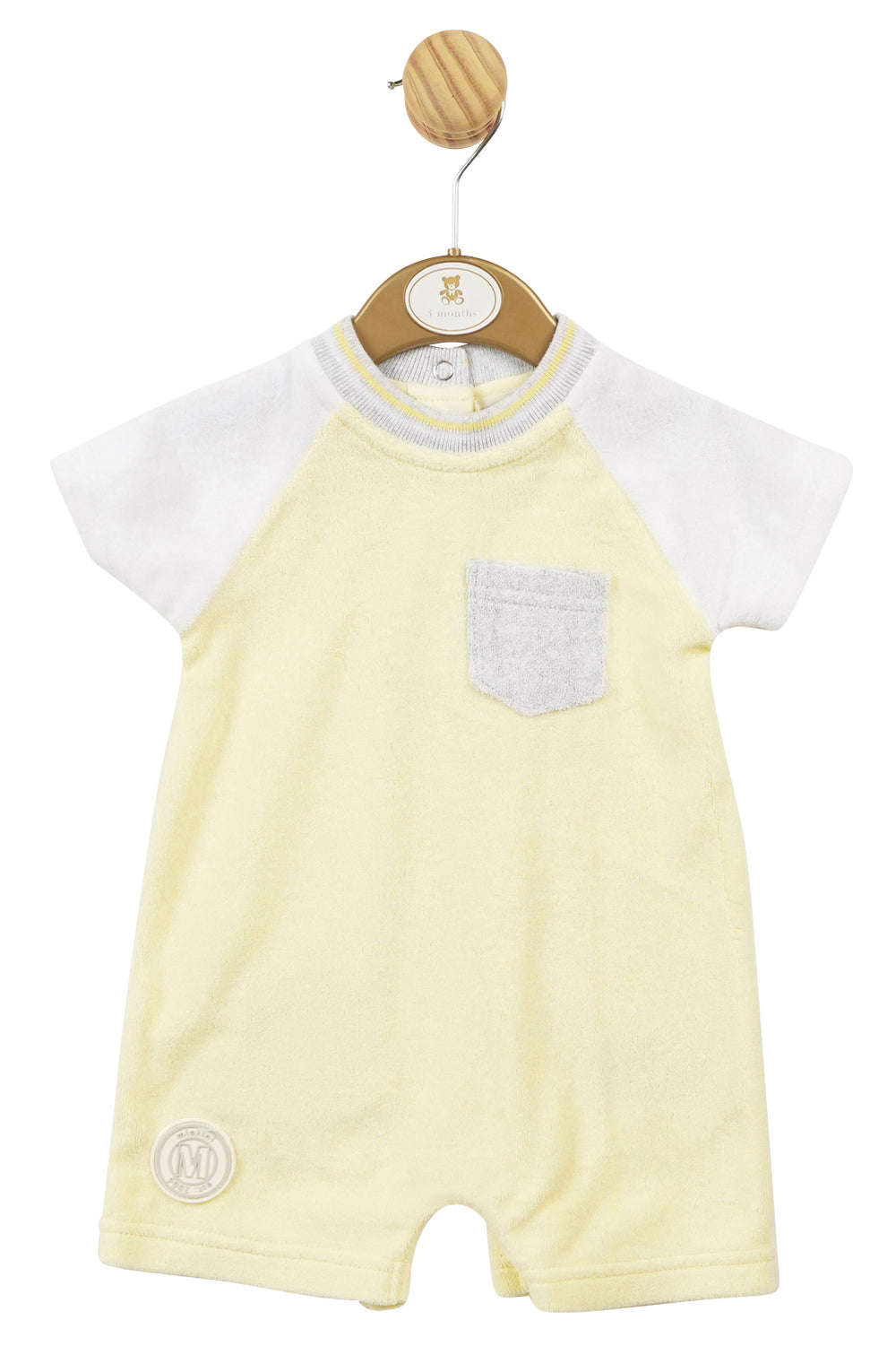 Mintini Baby "August" Lemon Terry Towelling Romper | Millie and John