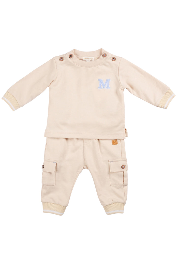 Mintini "Dominic" Sand Sweatshirt & Cargo Joggers | Millie and John