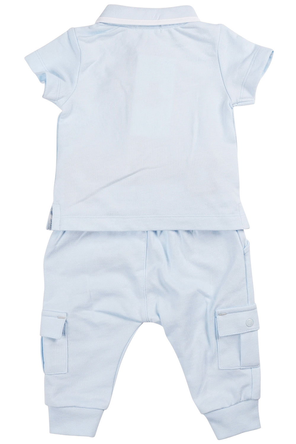 Mintini "Hudson" Baby Blue Polo Shirt & Cargo Joggers | Millie and John