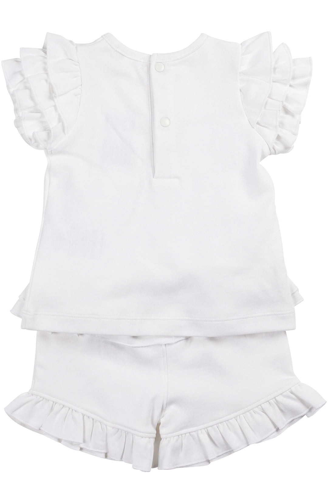 Mintini "Daisy" White Gingham Bow Top & Shorts | Millie and John