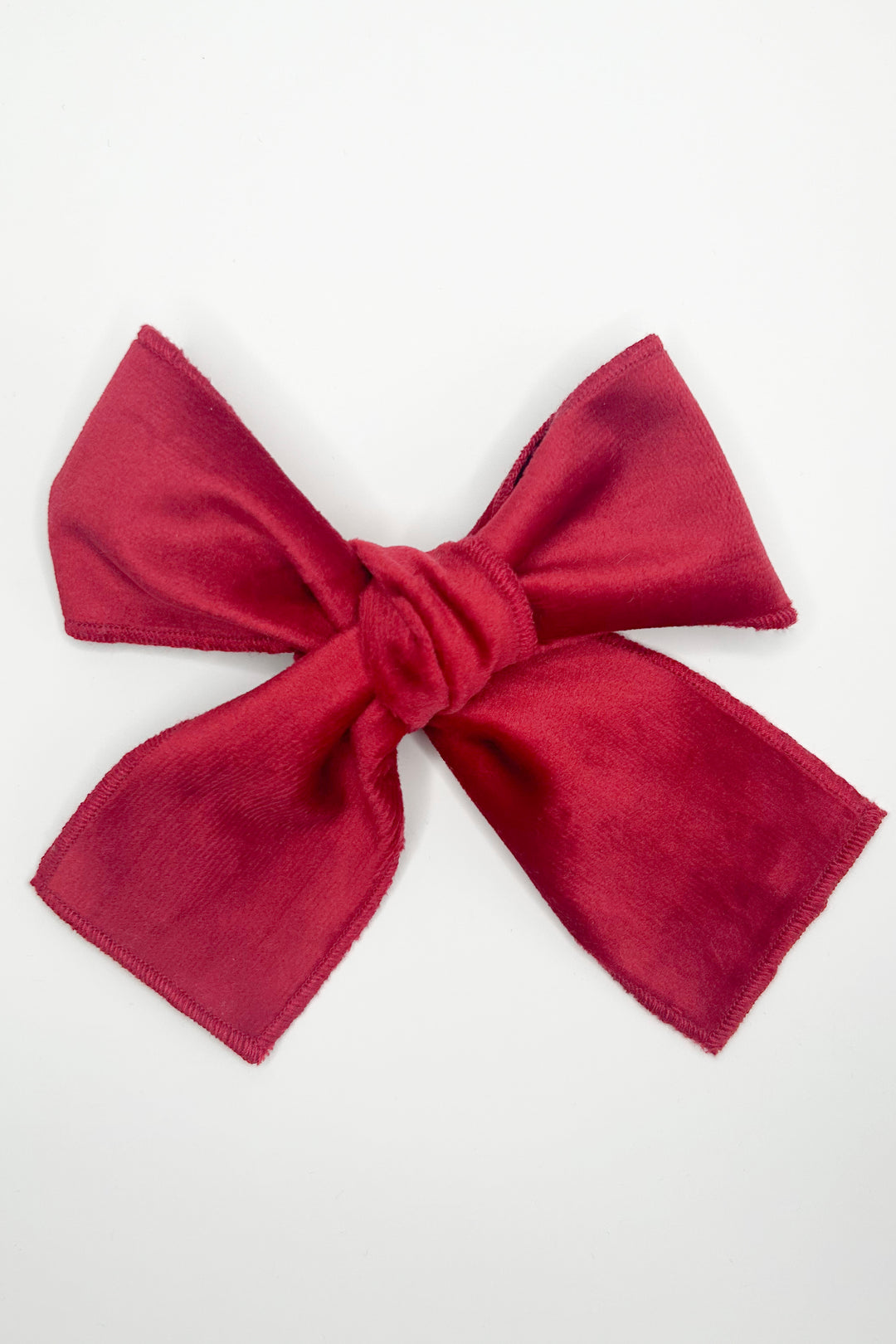 Valentina Bebes Red Velvet Hair Bow | Millie and John
