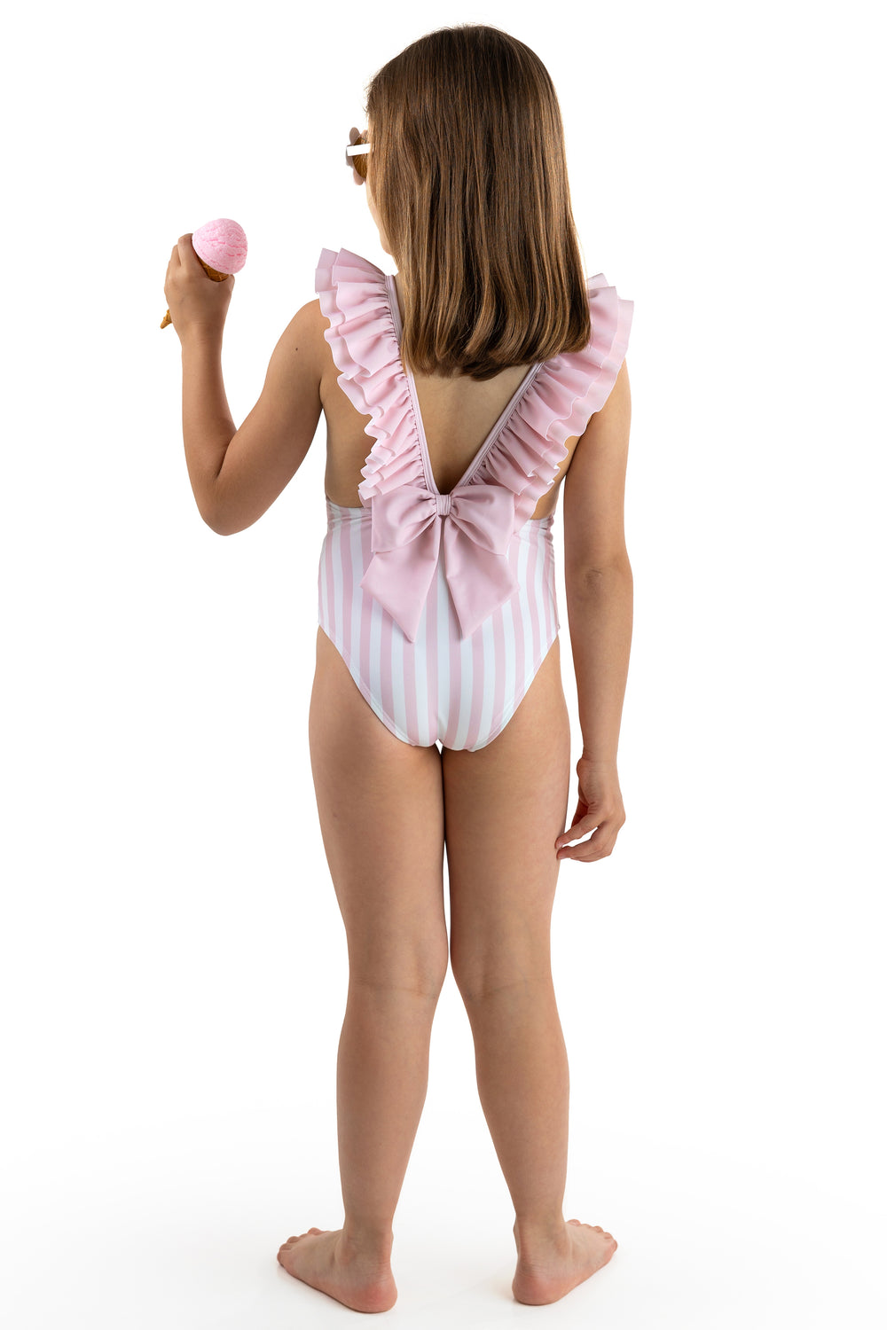 Meia Pata PINK STRIPES "Amalfi" Swimsuit | Millie and John
