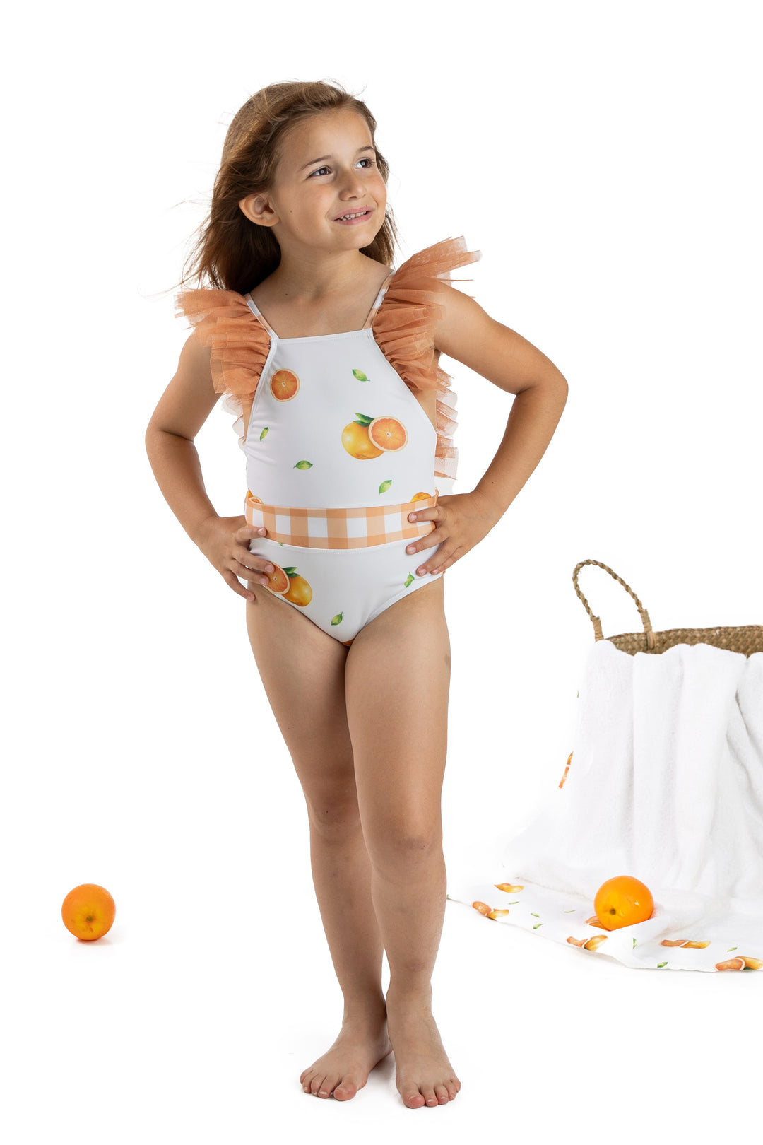 Meia Pata PREORDER ORANGES "Pasion" Swimsuit | Millie and John