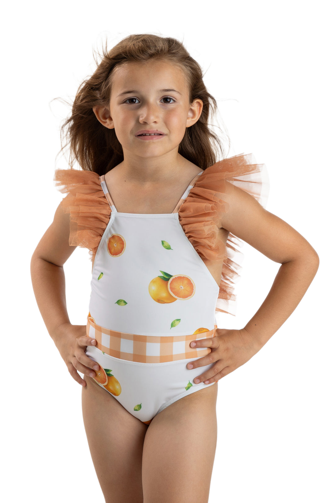 Meia Pata PREORDER ORANGES "Pasion" Swimsuit | Millie and John