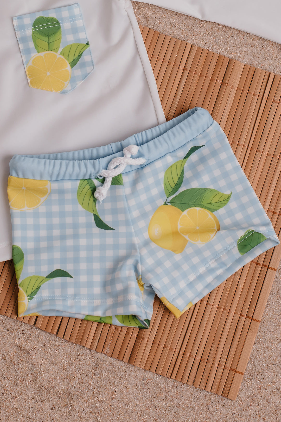 Meia Pata LEMONS Lycra Swim Shorts | Millie and John