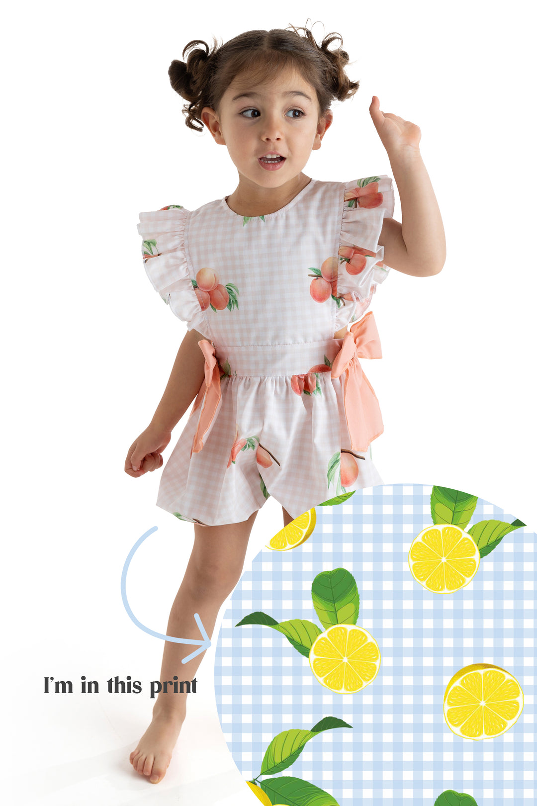 Meia Pata LEMONS Cotton Playsuit | Millie and John