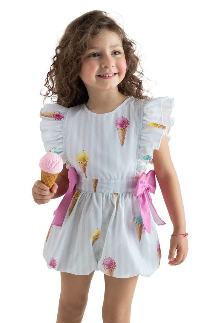 Meia Pata ICE CREAMS Cotton Playsuit | Millie and John