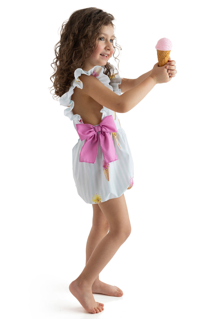 Meia Pata ICE CREAMS Cotton Playsuit | Millie and John