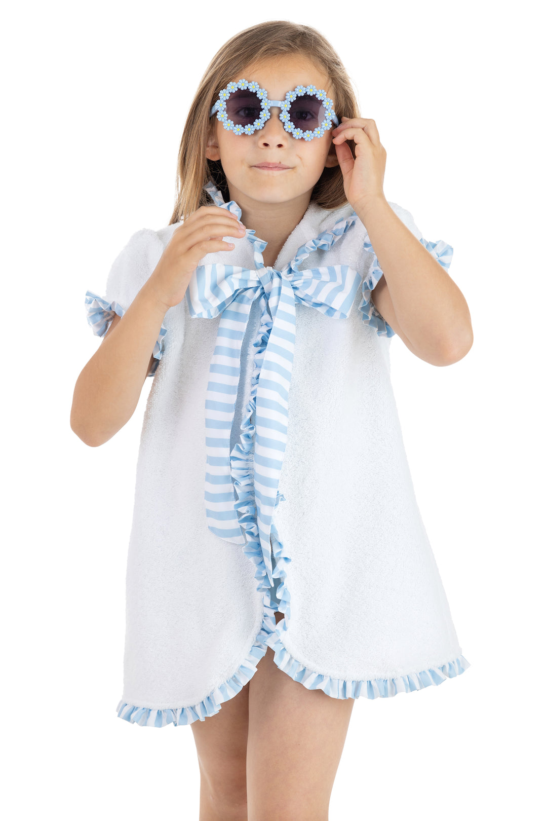 Meia Pata BLUE STRIPES Beach Cover Up | Millie and John