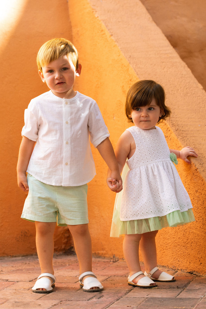 Mac Ilusión "Max" Pear Green Shorts & Shirt | Millie and John