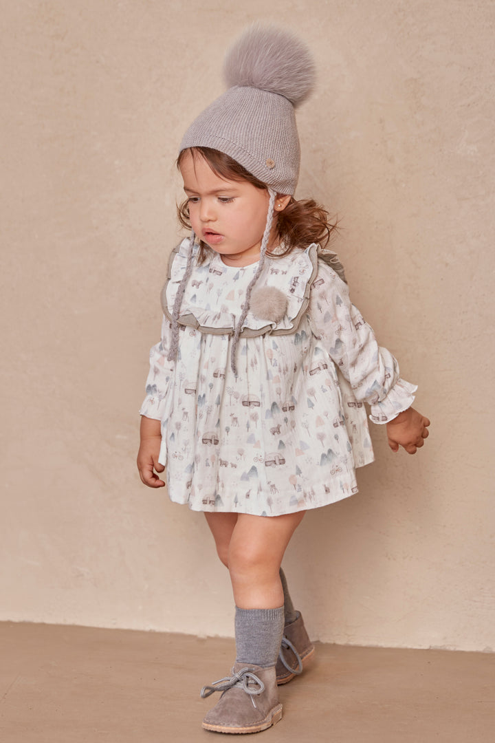 Martín Aranda "Myla" Winter Print Dress & Bloomers | Millie and John