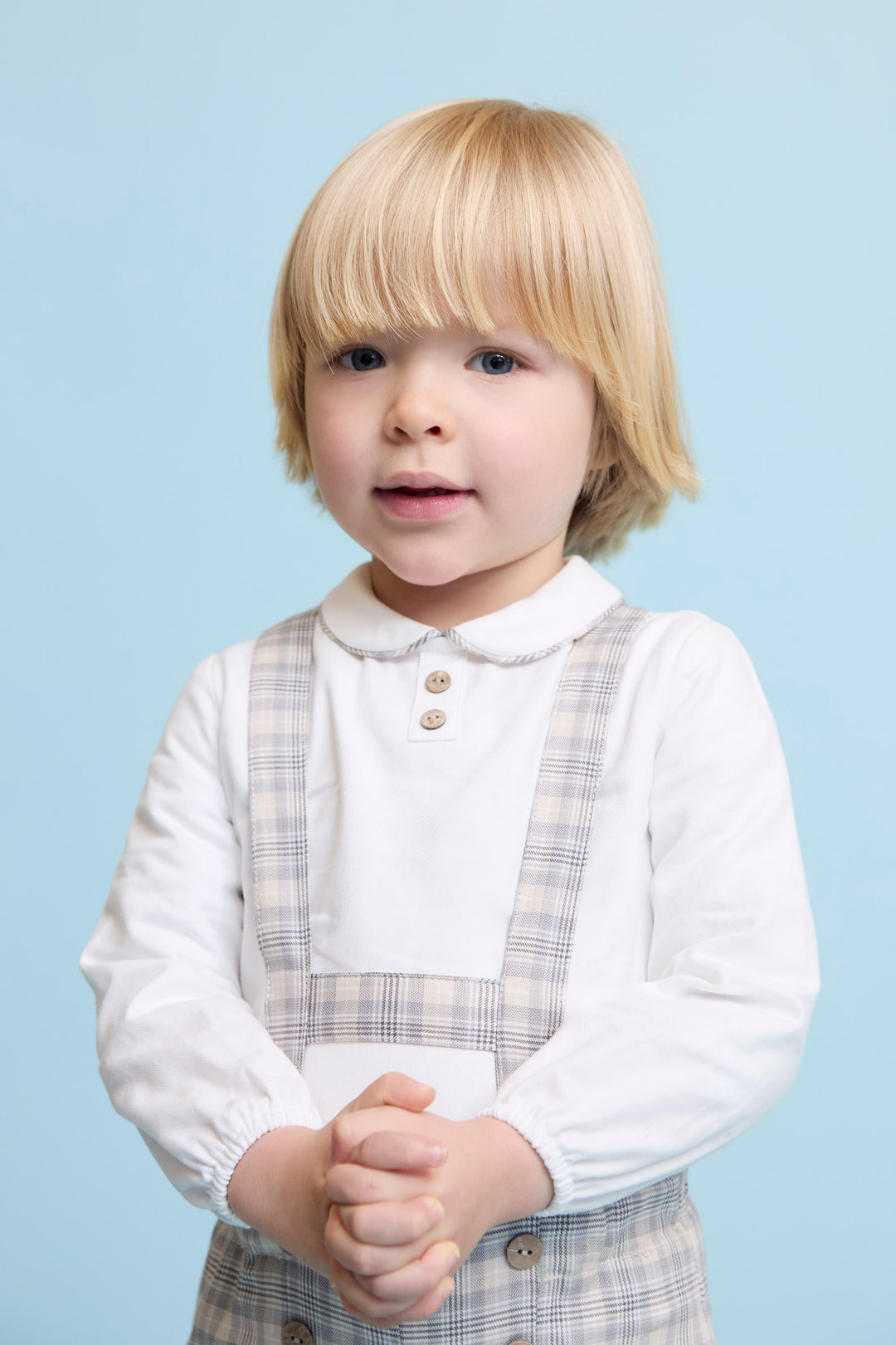 Martín Aranda "Ethan" Stone Tartan Shirt & Jam Pants with Braces | Millie and John