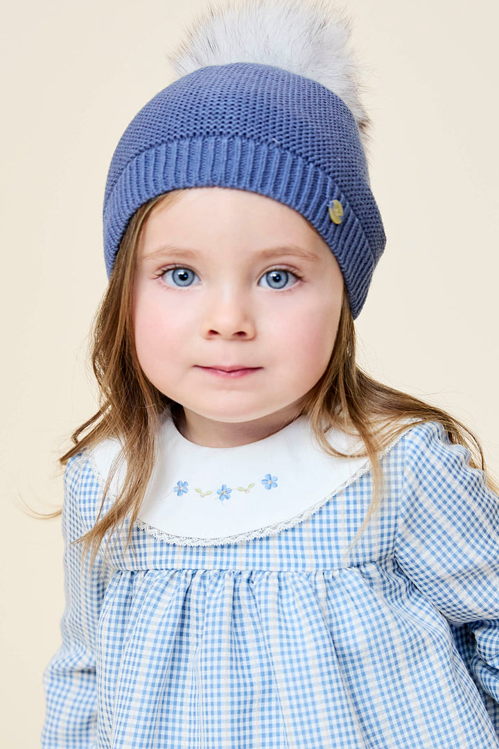 Martín Aranda "Hallie" Blue Check Dress & Bloomers | Millie and John