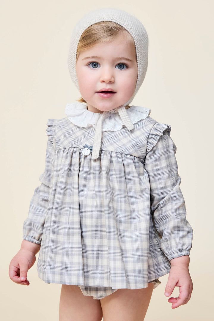 Martín Aranda "Maisie" Stone Tartan Dress & Bloomers | Millie and John