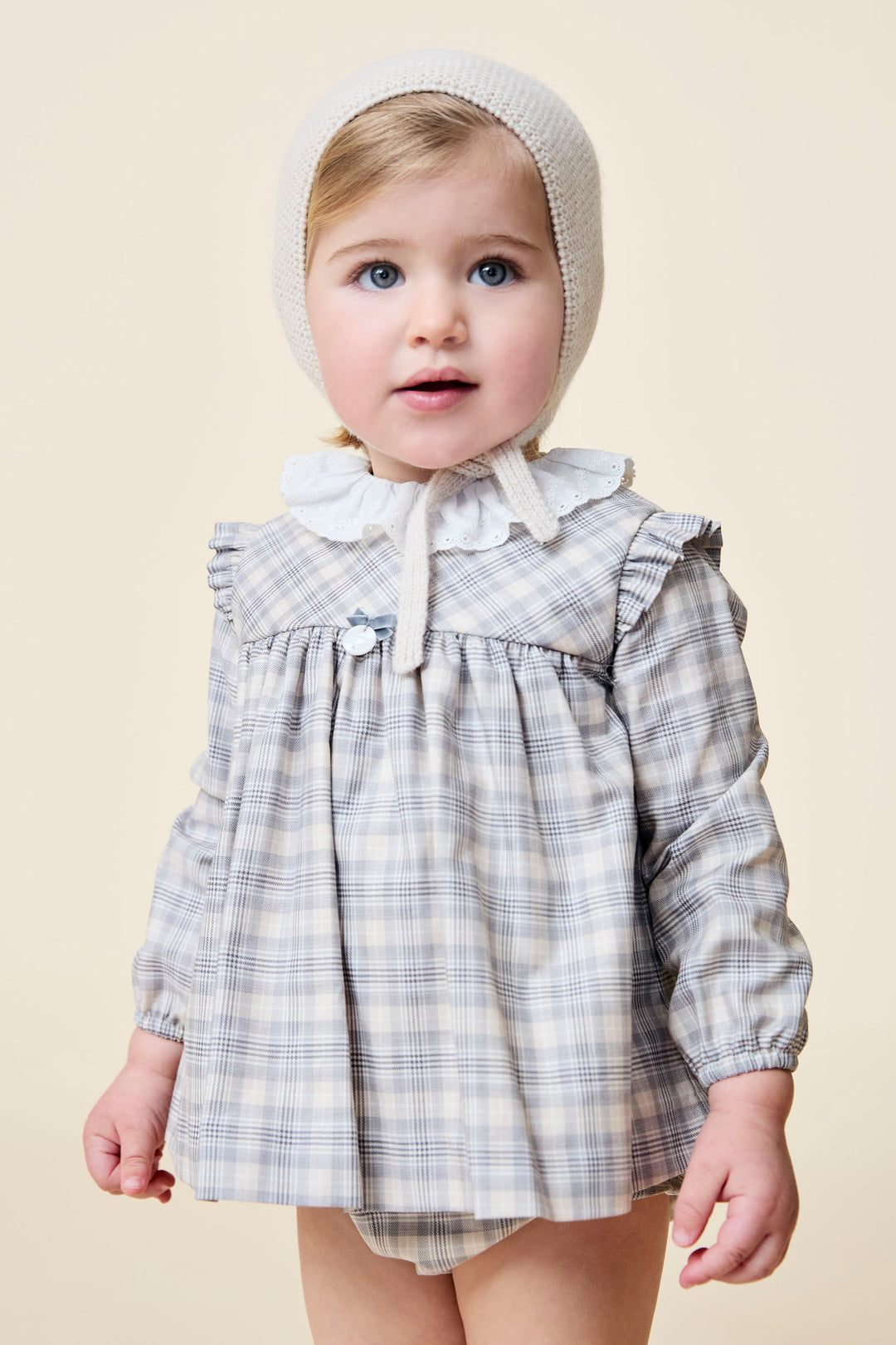 Martín Aranda "Maisie" Stone Tartan Dress & Bloomers | Millie and John