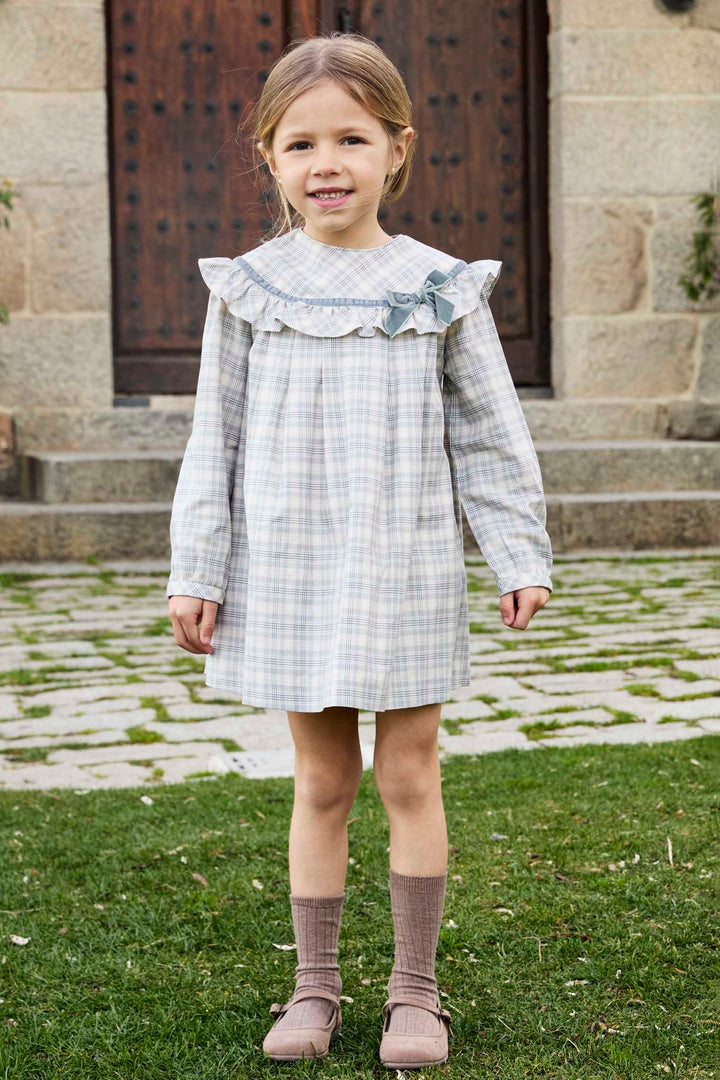 Martín Aranda "Violet" Stone Tartan Dress | Millie and John