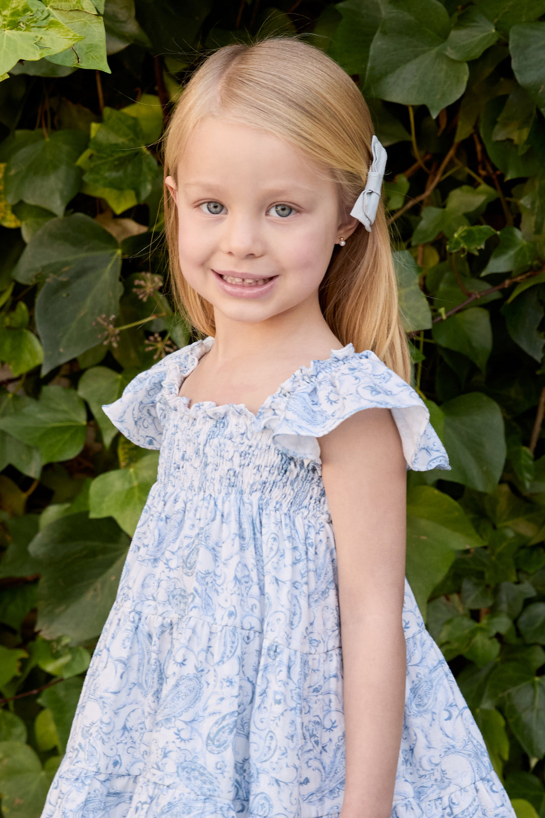 Martín Aranda "Winifred" Blue Paisley Dress | Millie and John