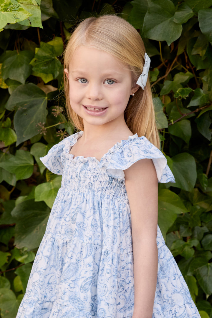 Martín Aranda "Winifred" Blue Paisley Dress | Millie and John